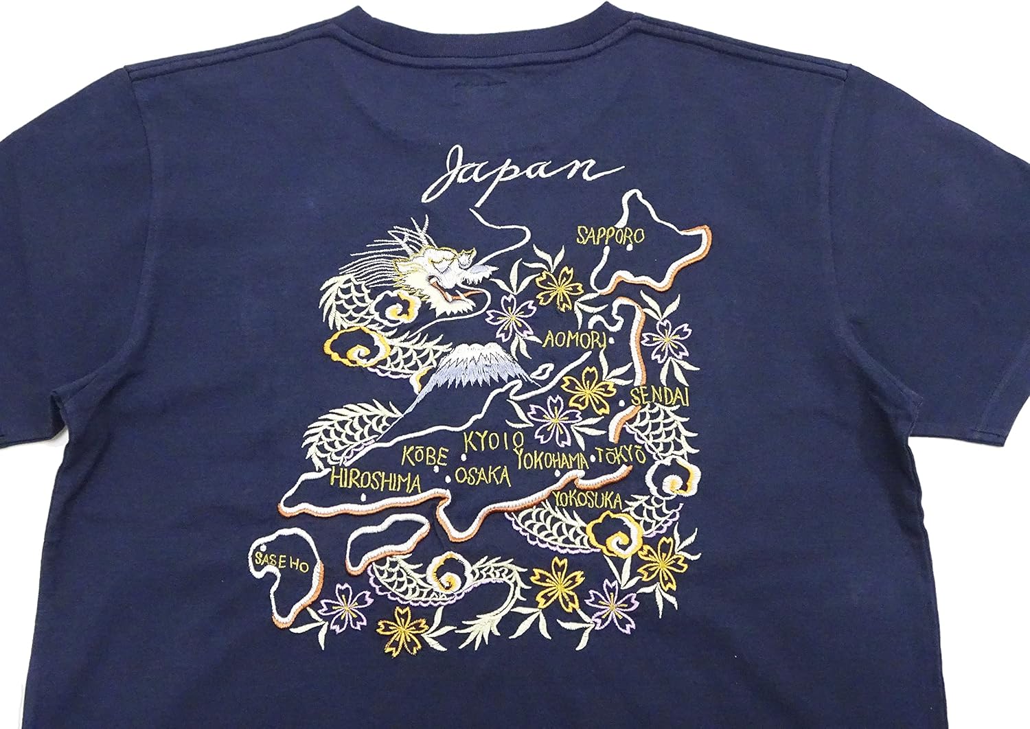 ドラゴン刺繍 スカジャン 黒 別珍 TAILOR TOYO テーラー東洋